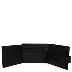 Кошелёк Fabretti  100% натуральная кожа коровы 37022E-2 чёрный