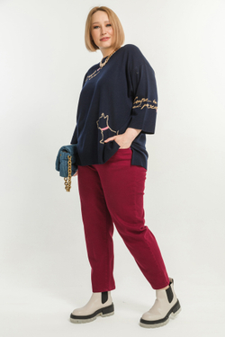 Джемпер Averi из вискозной пряжи прямого силуэта.