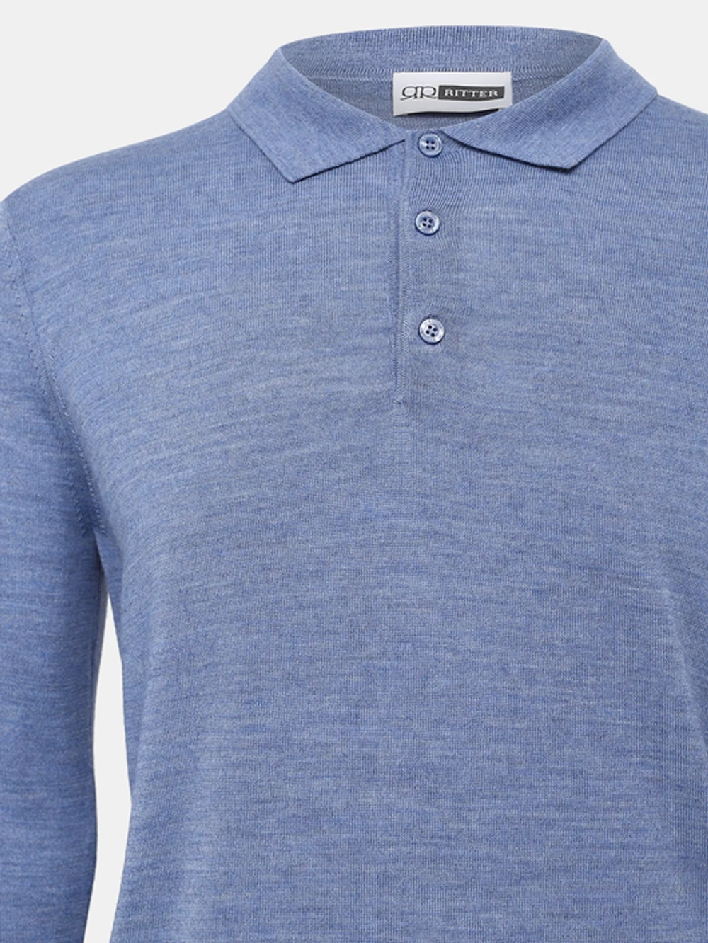 Джемпер с воротом поло Шерсть 50%, Полиакрил 50%