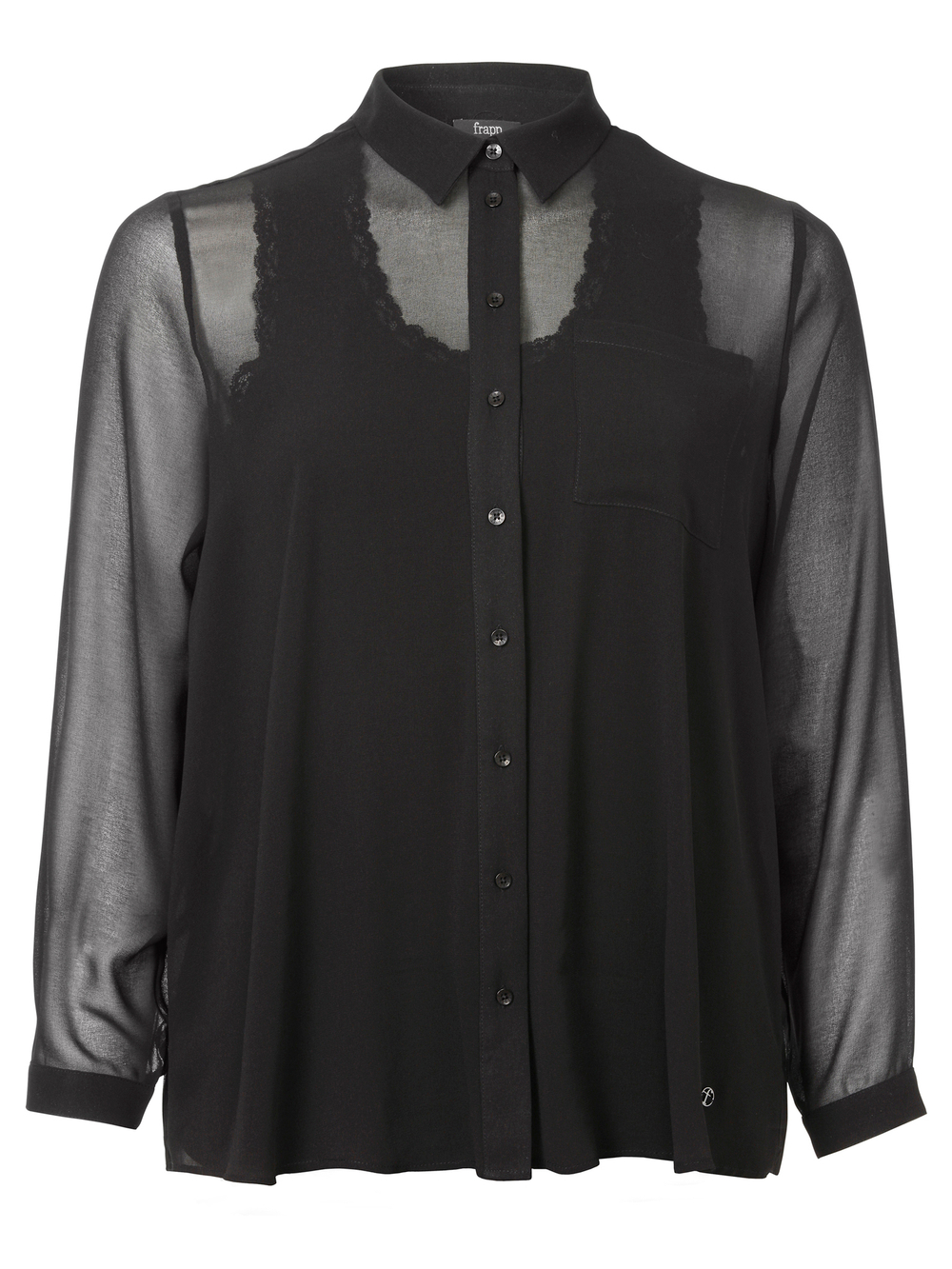 Блуза Frapp чёрный