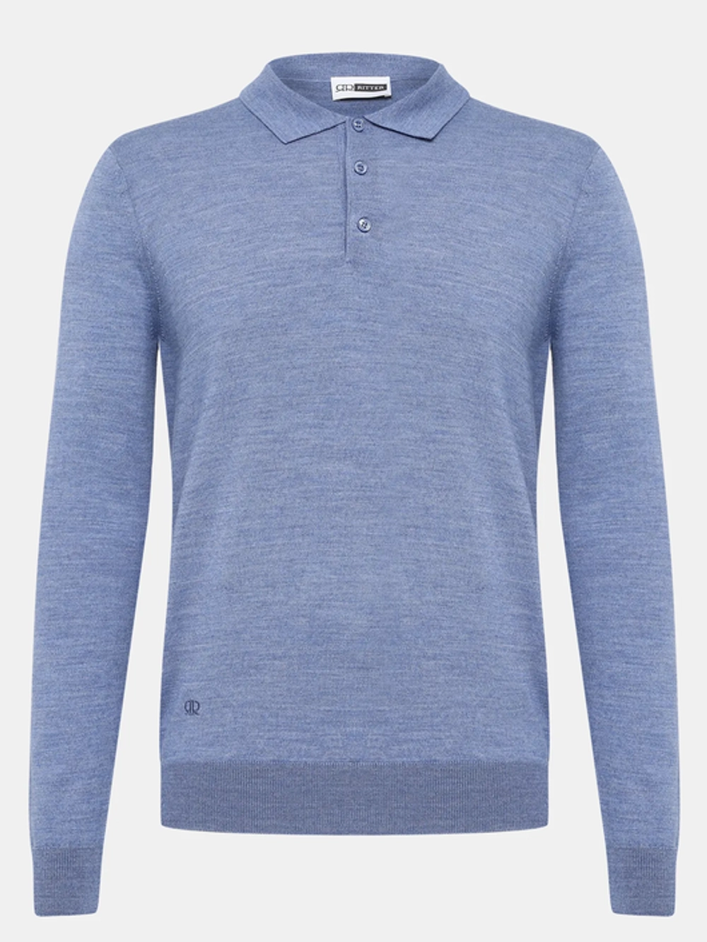 Джемпер с воротом поло Шерсть 50%, Полиакрил 50%