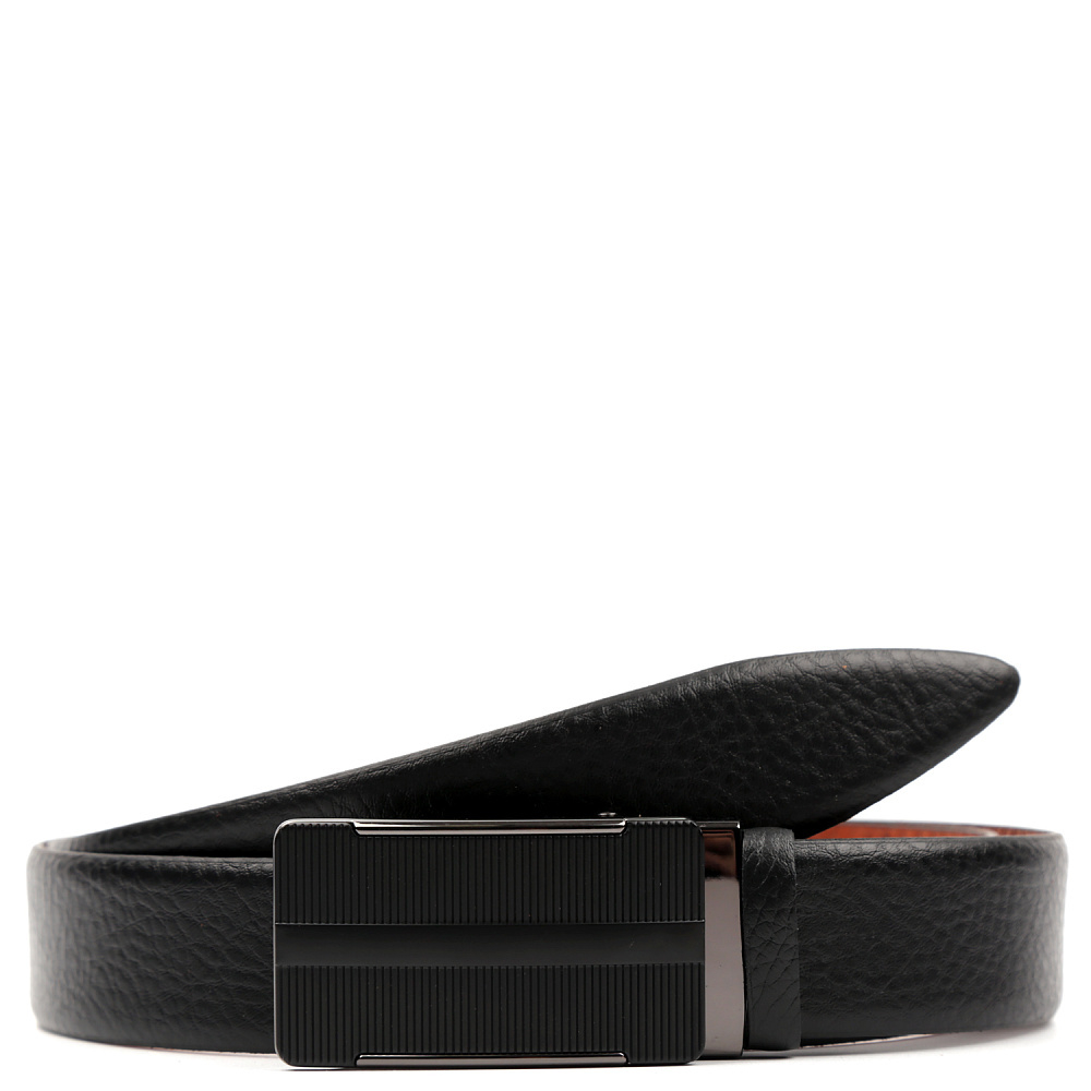 Ремень автомат Fabretti мужской 100% натуральная кожа коровы FR2518-2 чёрный