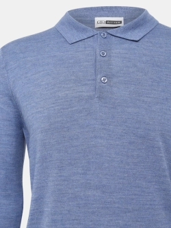 Джемпер с воротом поло Шерсть 50%, Полиакрил 50%