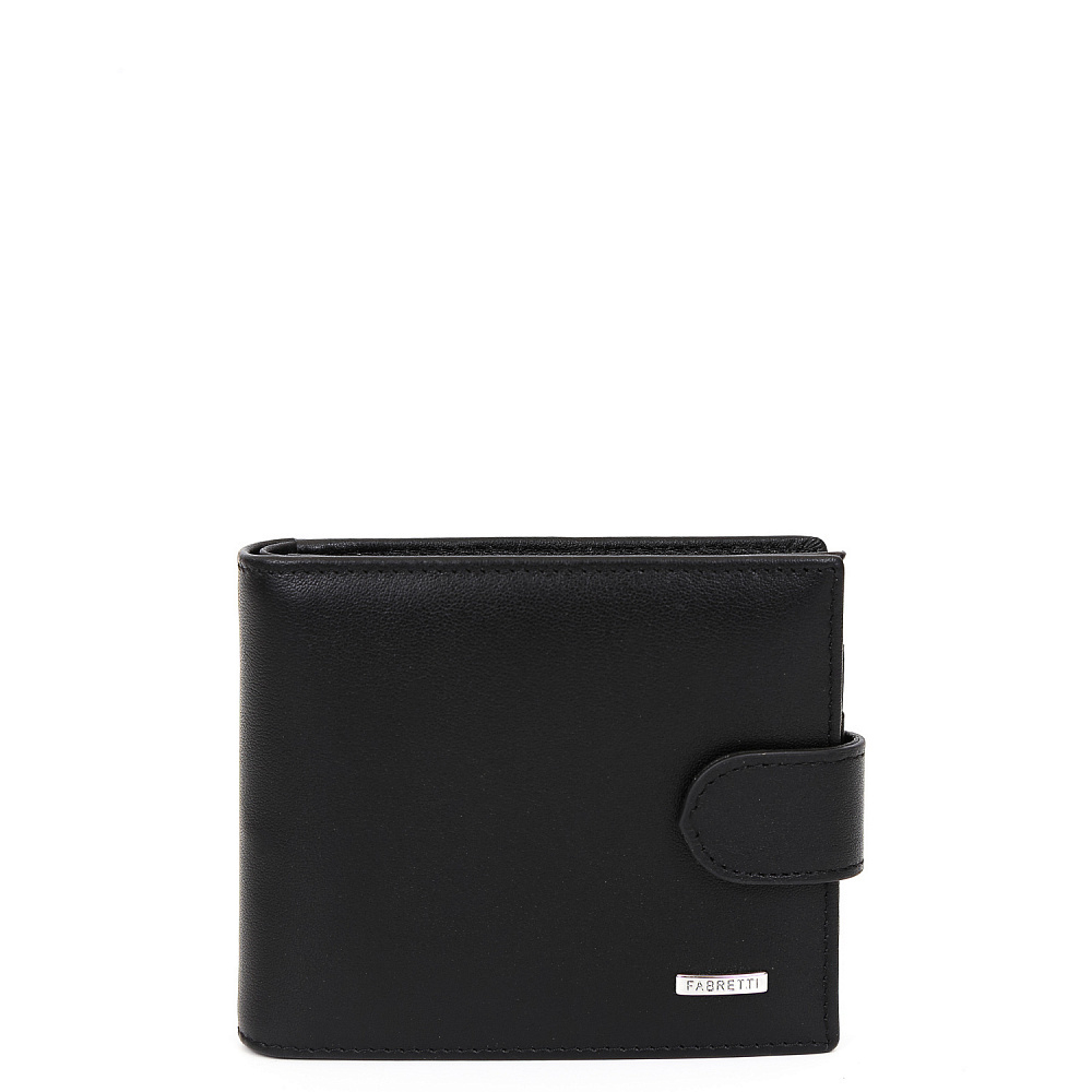 Кошелёк Fabretti 100% натуральная кожа коровы 35023N-2 чёрный