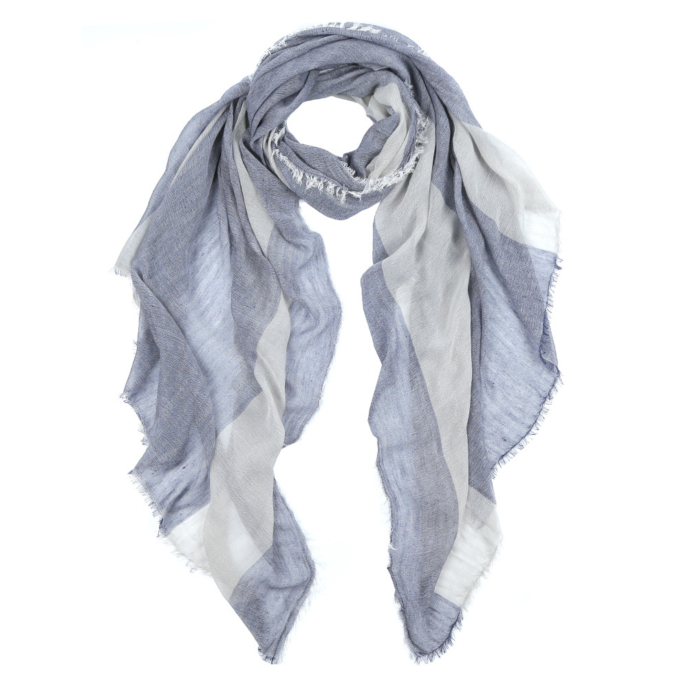 Шарф Fabretti 100%вискоза синий