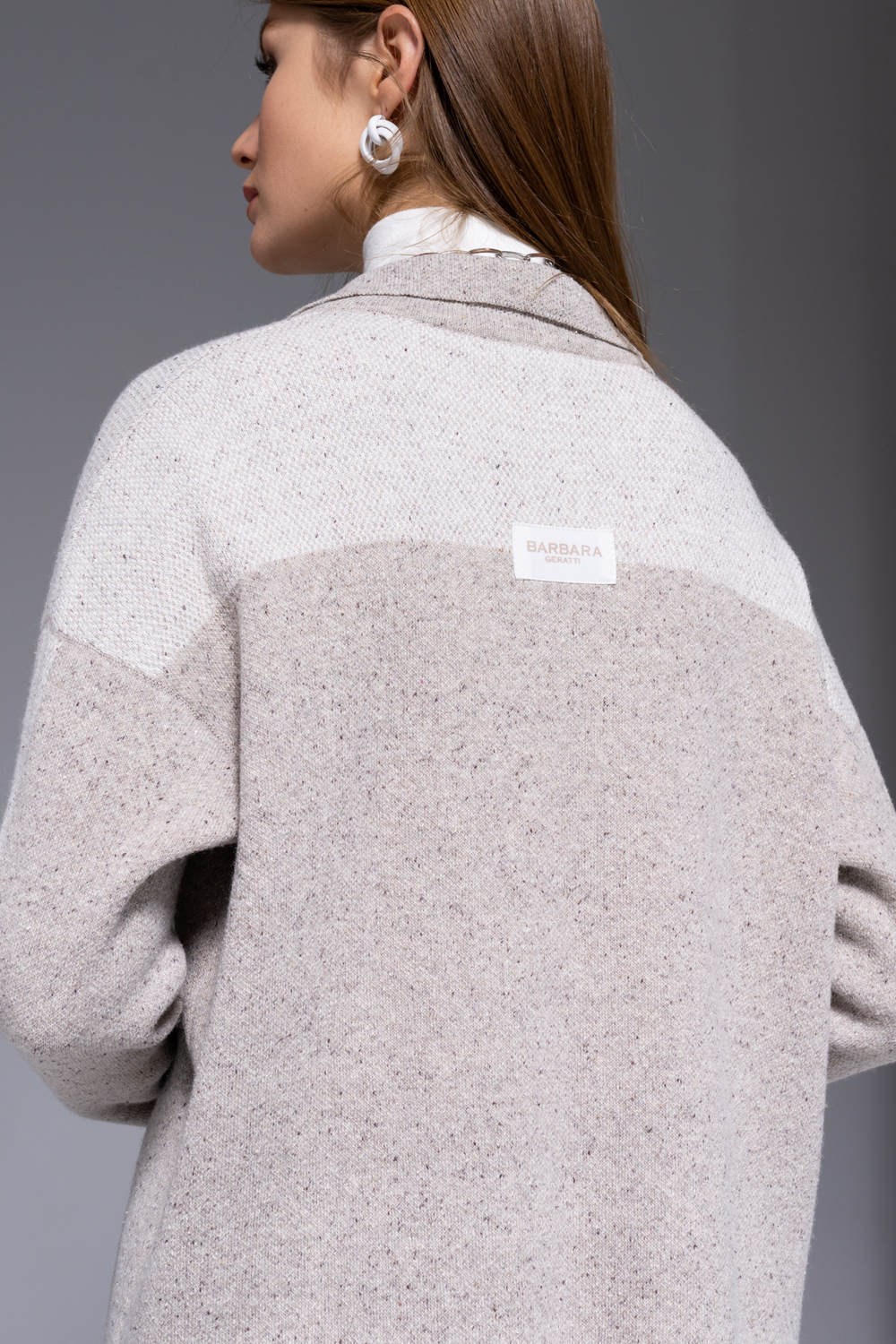 Жакет Barbara Geratti прямого силуэта  шерсть — 30%, вискоза — 20%, шелк — 14%, ПАН — 36%