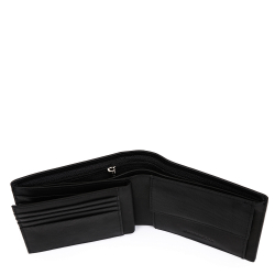 Кошелек Fabretti 100% натуральная кожа коровы 37007N-2 чёрный
