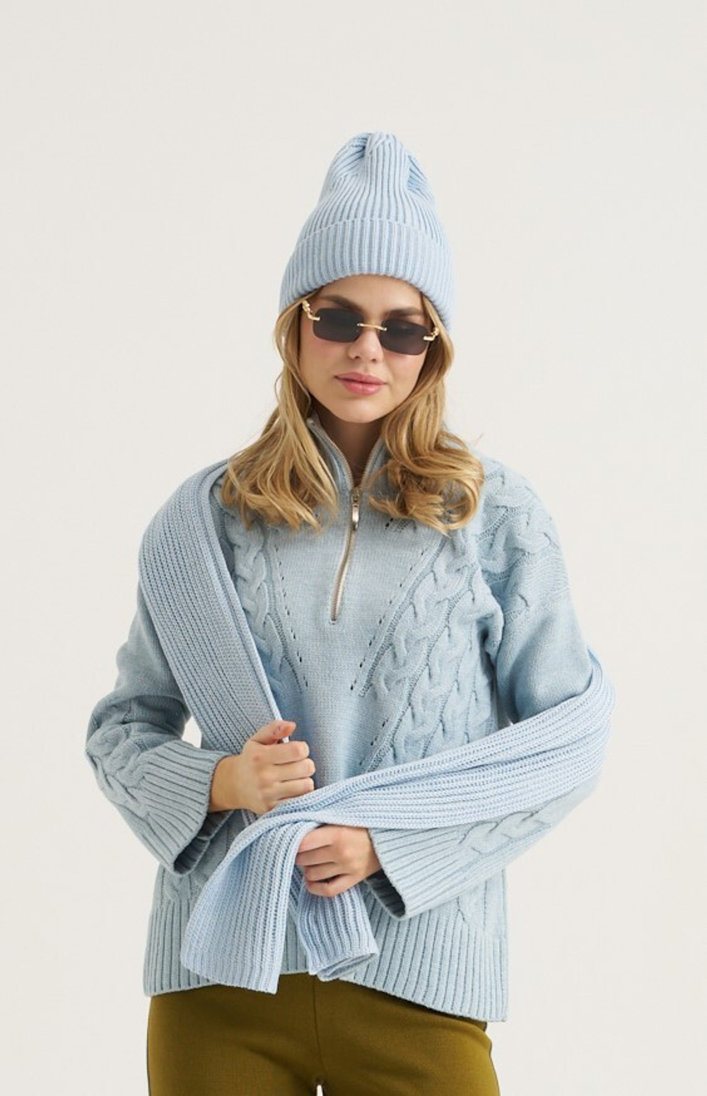 Комплект шапка + шарф Barbara Geratti C7013BG C7004BG