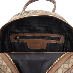 Рюкзак женский Fabretti FRC33600-12 коричневый логомания