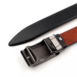 Ремень автомат Fabretti мужской 100% натуральная кожа коровы FR2518-2 чёрный