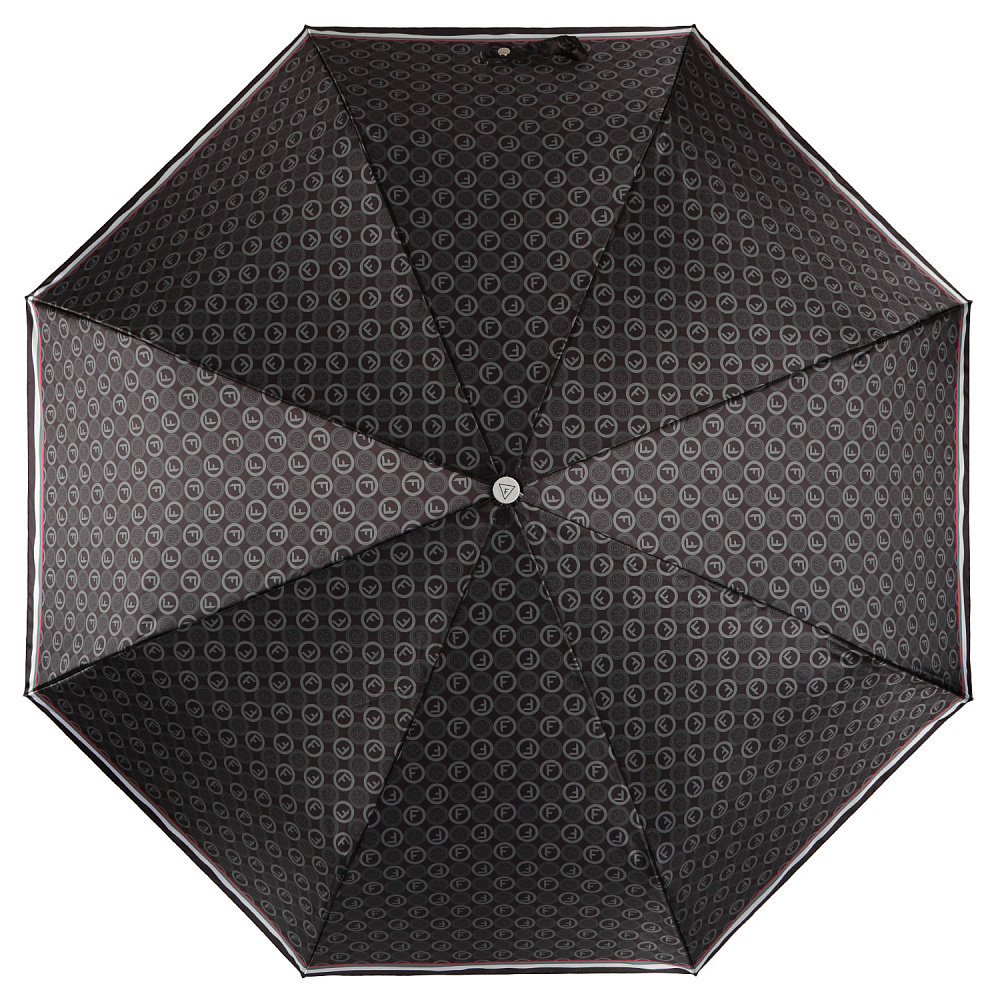 Зонт Fabretti женский автомат UFLS20193-2 чёрный логомания