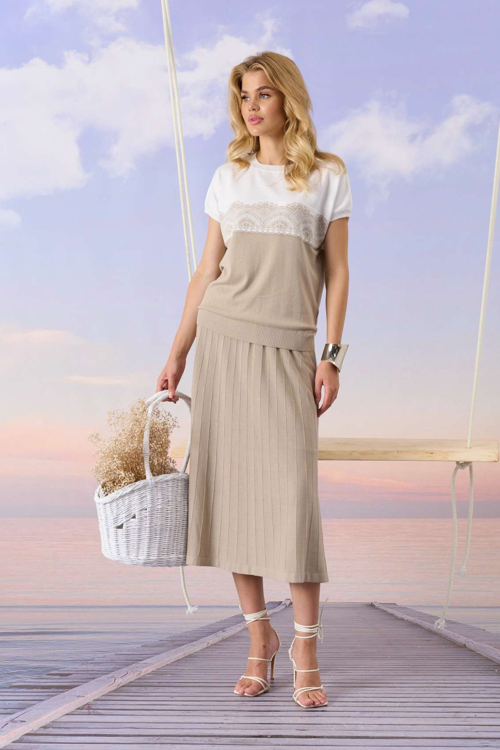 Юбка Barbara Geratti C8371BG бежевый