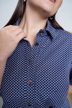 Летнее платье-рубашка AVERI из тонкого мягкого хлопка 92% хлопок, 8% эластан