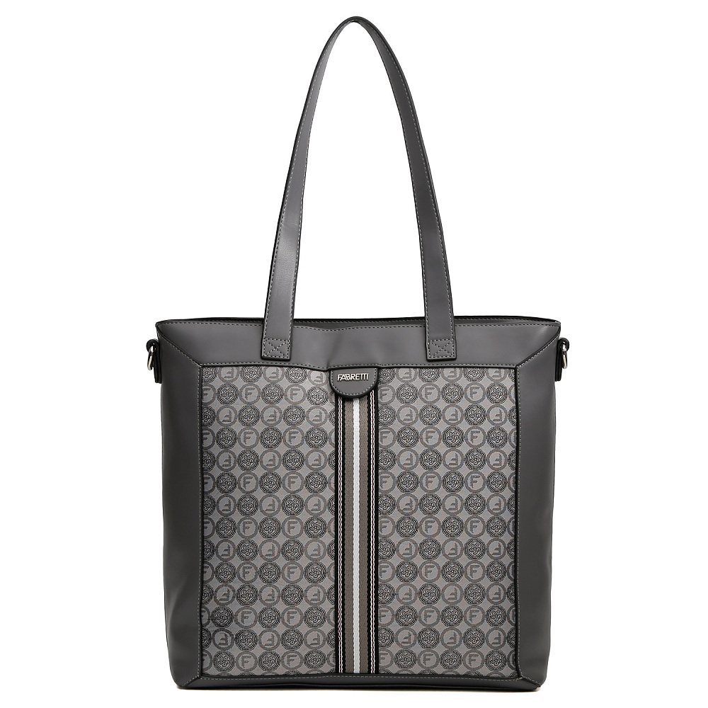 Сумка женская Fabretti FRC42651-3 серый логомания
