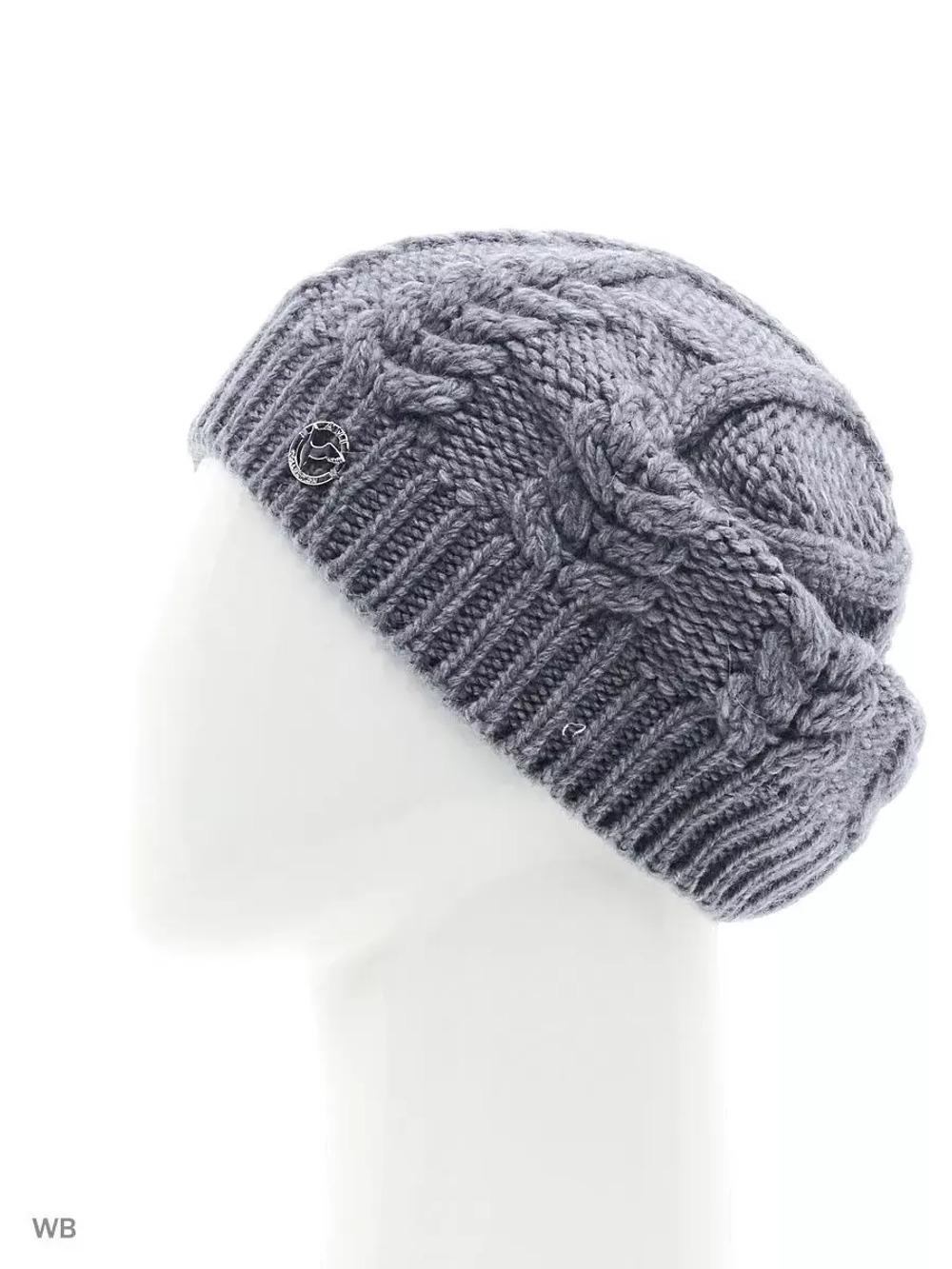 Шапка Avi  20% шерсть альпака, 20% овечья шерсть, 60% акрил серый