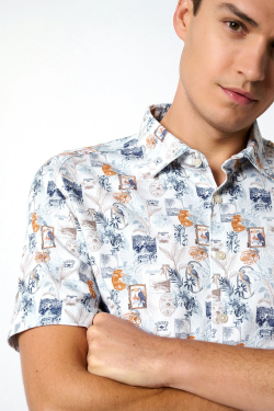 Сорочка DESOTO с коротким рукавом 73332/123