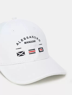 Бейсболка Alessandro Manzoni Yachting белый 459540 CP030015S24
