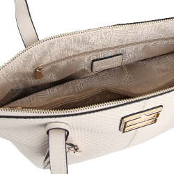 Сумка женская Fabretti 100% натуральная кожа коровы 17375-13 беж белая