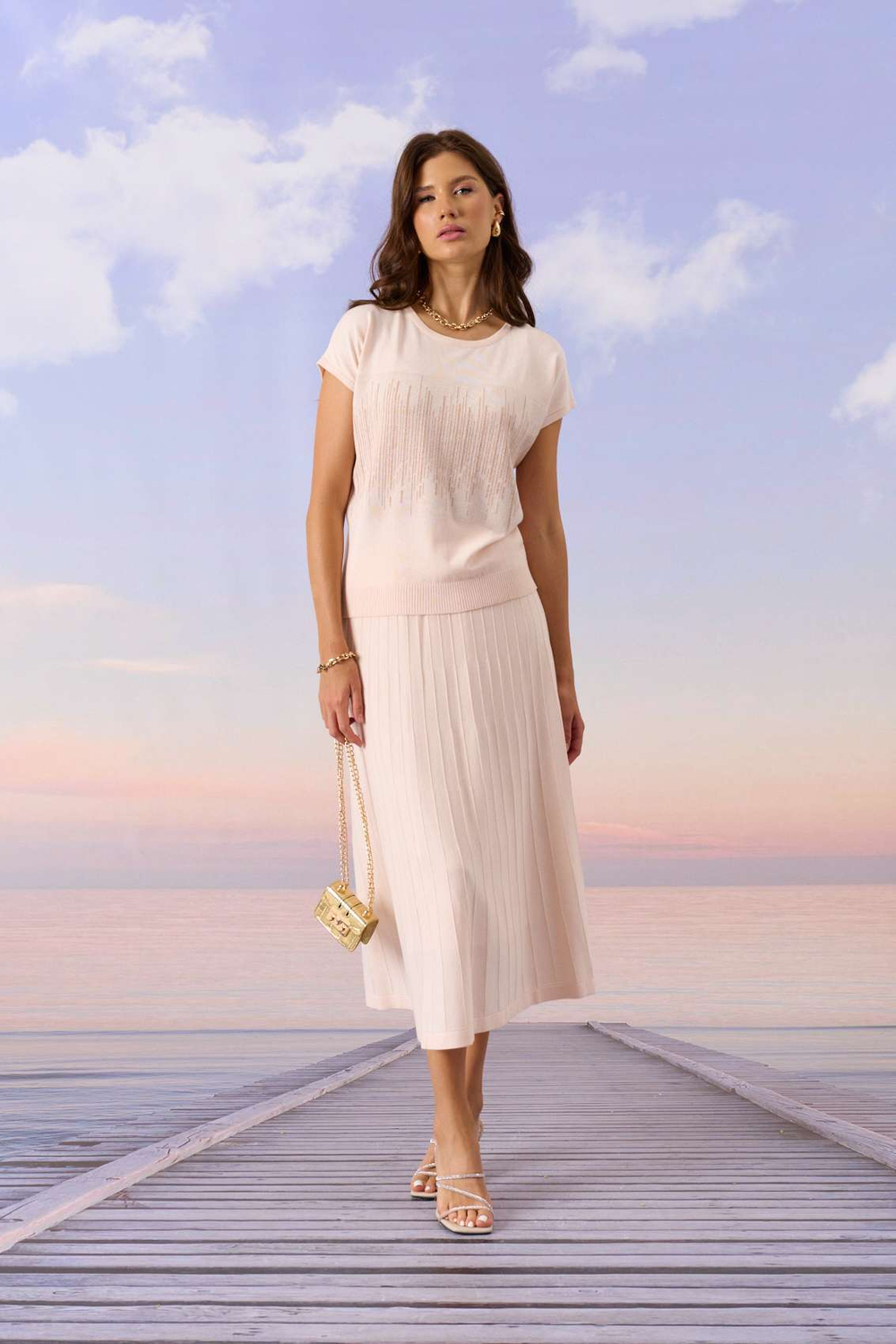 Юбка Barbara Geratti C8371BG пудра