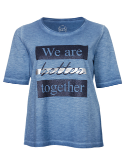 Свитшот футоболка Via Appia DUE голубой