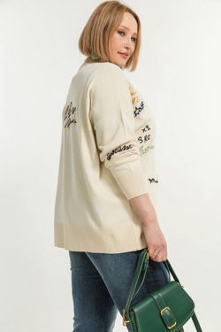 Кардиган Averi из мягкой вискозной пряжи с вышивкой.