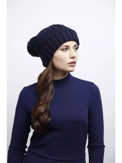 Шапка Avi  20% шерсть альпака, 20% овечья шерсть, 60% акрил Тёмно-синий 1