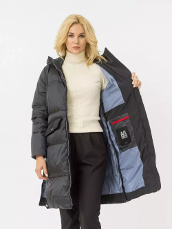 Пуховик Avi AMINA Теплое женское пуховое пальто прямого силуэта 90% пух, 10% перо.