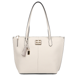 Сумка женская Fabretti 100% натуральная кожа коровы 17375-13 беж белая