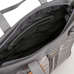 Сумка женская Fabretti FRC42651-3 серый логомания