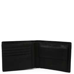 Кошелек Fabretti 100% натуральная кожа коровы 37007N-2 чёрный