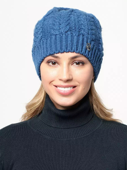 Шапка Avi  20% шерсть альпака, 20% овечья шерсть, 60% акрил бирюза