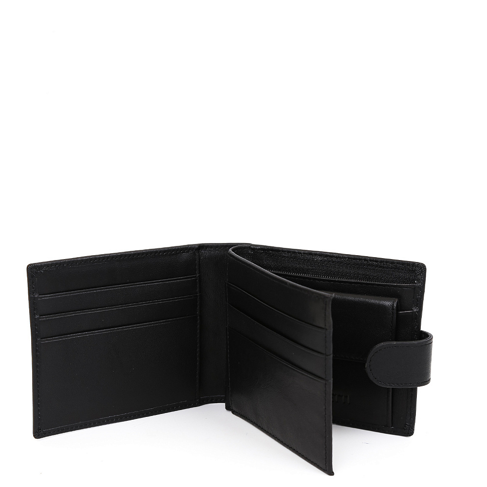 Кошелёк Fabretti 100% натуральная кожа коровы 35023N-2 чёрный