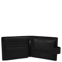 Кошелёк Fabretti  100% натуральная кожа коровы 37022E-2 чёрный