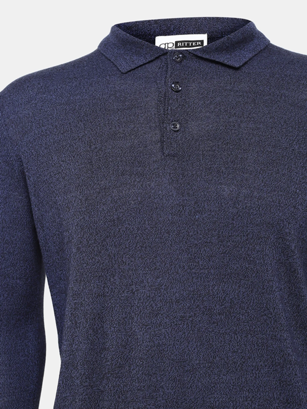 Джемпер с воротом поло Шерсть 50%, Полиакрил 50%