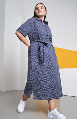 Летнее платье-рубашка AVERI из тонкого мягкого хлопка 92% хлопок, 8% эластан