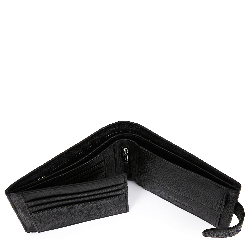 Кошелёк Fabretti  100% натуральная кожа коровы 37022E-2 чёрный